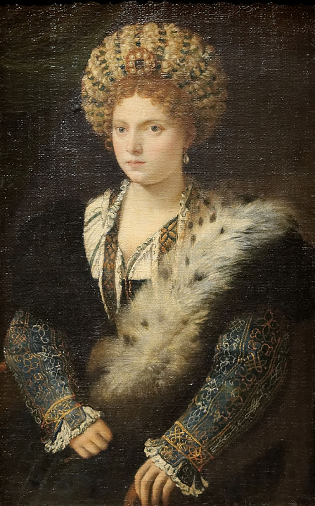 Isabelle d'Este - Portrait par le Titien (1534/1536)